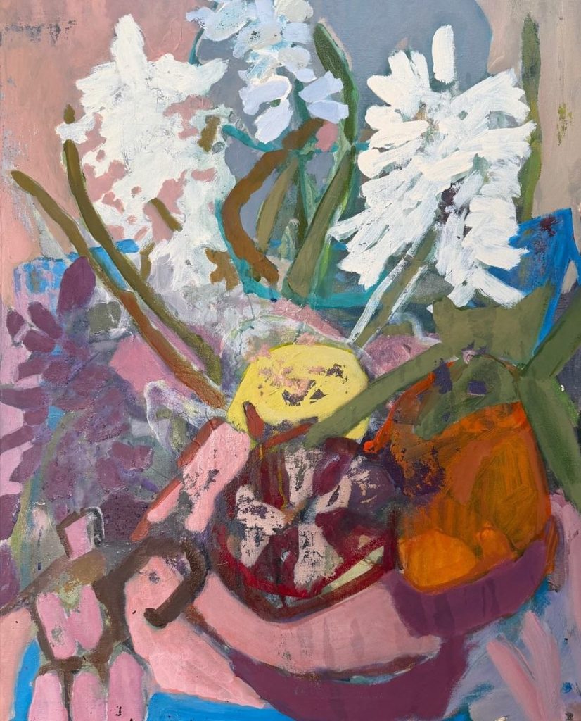 Hyacinths & Moka Pot, 2026 by Ali McNabney-Stevens